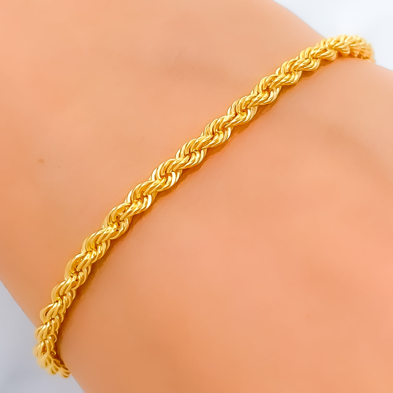 Gold Elegant Rope Bracelet