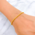 22k-gold-Fancy Intricate Rope Bracelet 