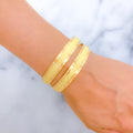 22k-gold-Graceful High Finish Dotted Bangles