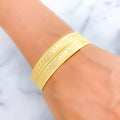 22k-gold-Iconic Geometric Textured Bangles