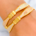 22k-gold-Distinct Decorative Stone Adorned Bangles