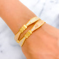 22k-gold-Distinct Decorative Stone Adorned Bangles