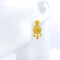 Posh Pear Drop 22k Gold Earrings