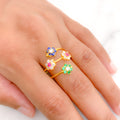 Joyful Multicolor CZ Ring