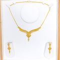 Unique Flowing V-Shaped Necklace Set