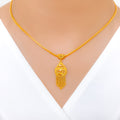Charming Chic Tassel 22k Gold Necklace Set