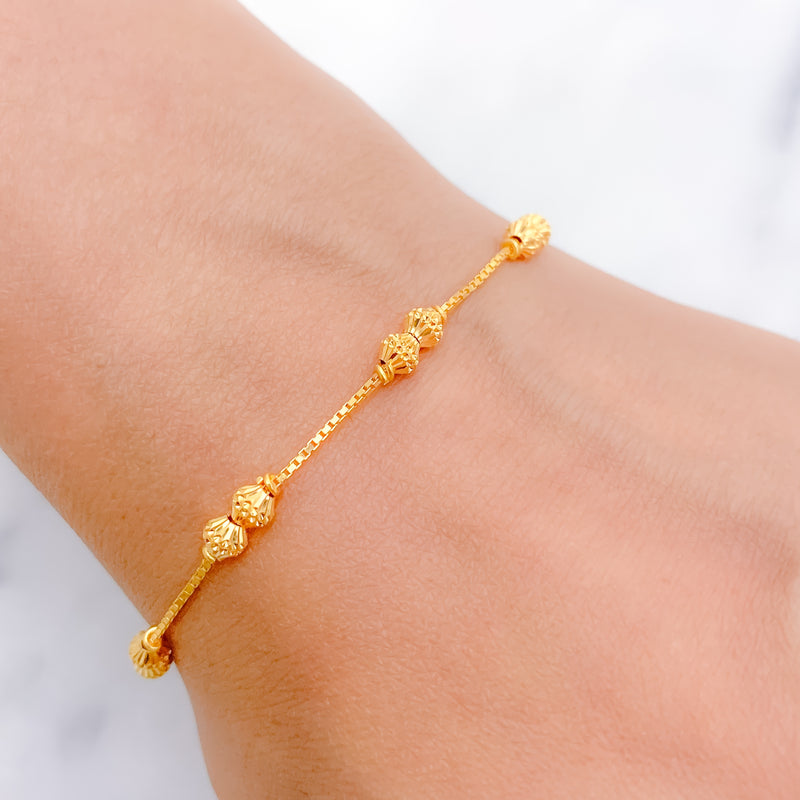 Classic Lightweight Yellow Gold Bracelet