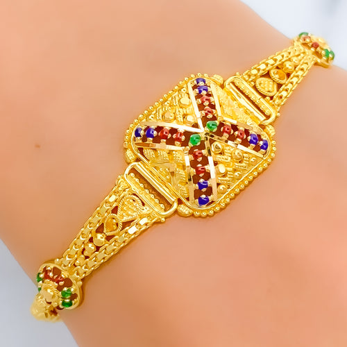 22k-gold-exquisite-multi-color-bracelet