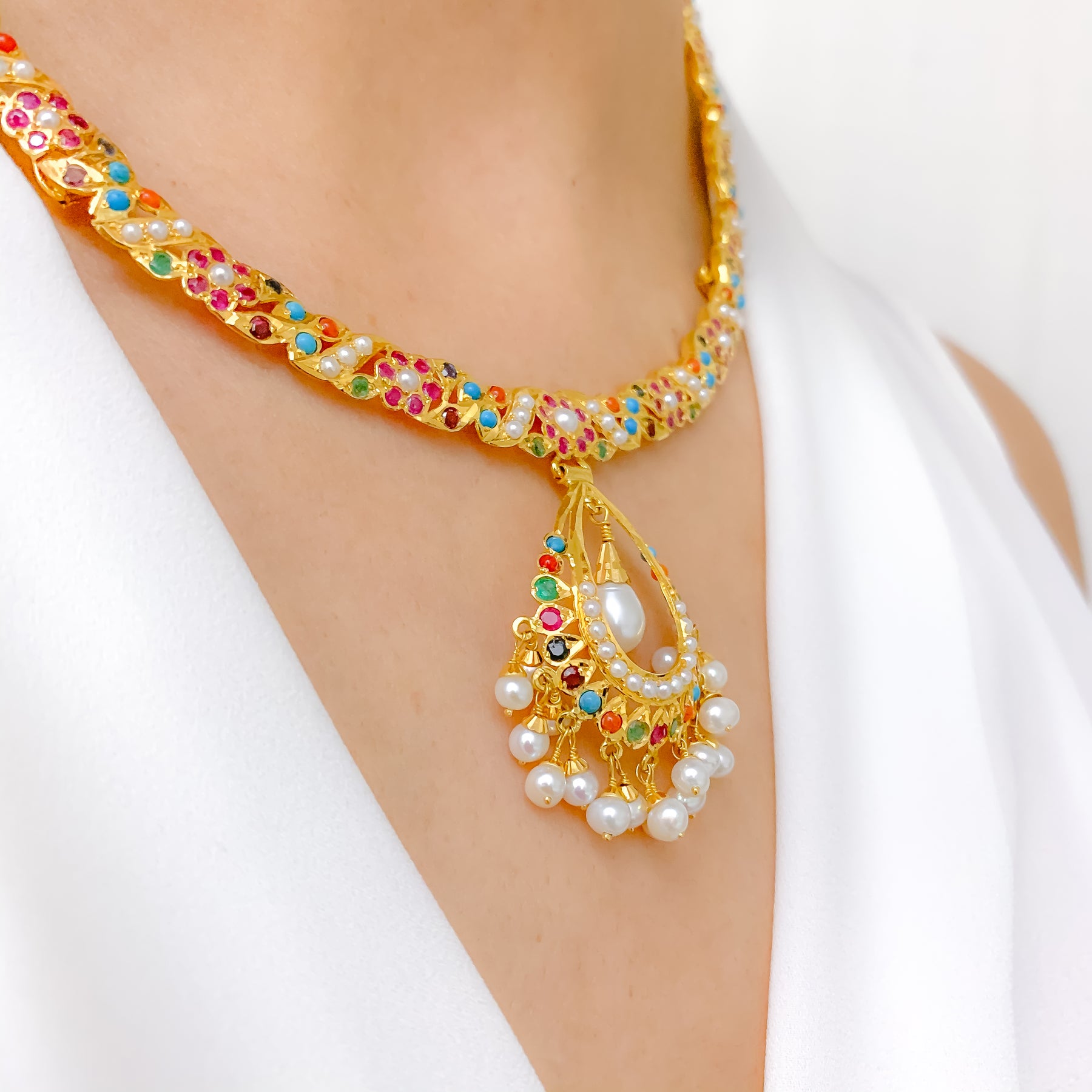 Rainbow Stuff|rainbow Heart Choker Necklace - Gold Zinc Alloy Boho Jewelry  For Women