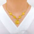 Mesmerizing Gold Clover 22k Gold Necklace Set