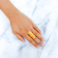 Fancy Elongated 22k Gold Ring