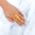 Royal Netted 22k Gold Ring