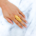 Opulent Floral 22k Gold Ring