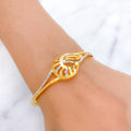 Upscale Two-Tone Bangle Bracelet