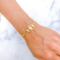 Shiny Hidden Hearts Bangle Bracelet