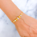 Opulent Shimmering Two-Tone Bracelet