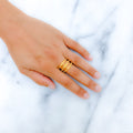 Classy Spiral 22k Gold Ring