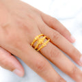 Classy Spiral 22k Gold Ring