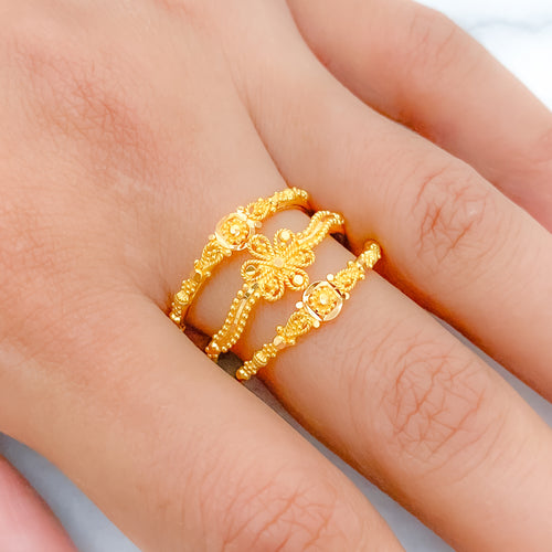 Classy Spiral 22k Gold Ring