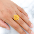 Beaded 22k Gold Ring