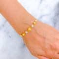 Dazzling Refined Orb 22k Gold Bracelet