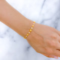 Sleek Sand Finish 22k Gold Bracelet