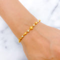 Sleek Sand Finish 22k Gold Bracelet