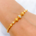 Refined Two-Tone 22k Gold Bracelet