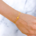 Matte Bead 22k Gold Bracelet