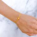 Glittery Orb 22k Gold Bracelet