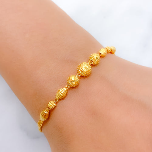 Dressy Bead 22k Gold Bracelet