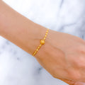 Matte Gold Bead 22k Gold Bracelet