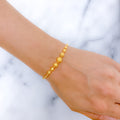 Refined Bead 22k Gold Bracelet