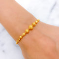 Refined Bead 22k Gold Bracelet