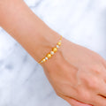 Contemporary Unique Dual 22k Gold Finish Bracelet