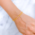 Dainty Delicate Bead 22k Gold Bracelet