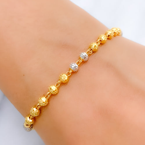 Dainty Delicate Bead 22k Gold Bracelet