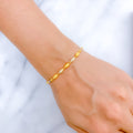 Glittery Lightweight 22k Gold Orb Bracelet