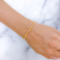 Classy Matte 22k Gold Bead Bracelet