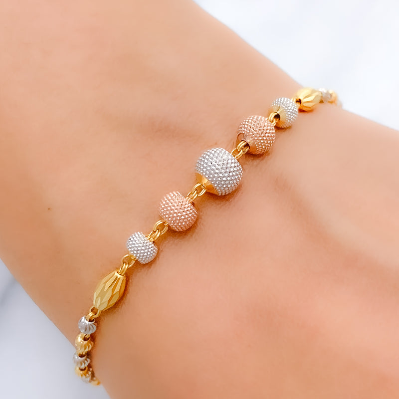 Exclusive Upscale Multi-Tone 22k Gold Bracelet