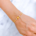 Classy Radiant 22k Gold Bead Bracelet