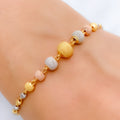 Classy Radiant 22k Gold Bead Bracelet