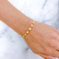 Elegant Matte Finish 22k Gold Bracelet