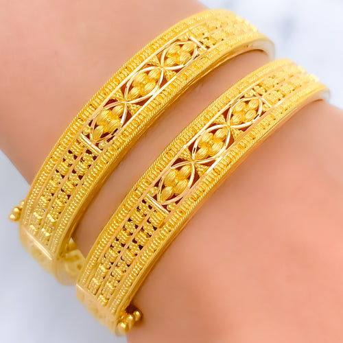 22k-gold-palatial-dressy-marquise-flower-bangles