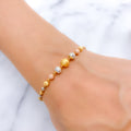 Jassy Elegant 22k Gold Bead Bracelet