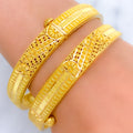 22k-gold-delightful-floral-striped-gold-bangles