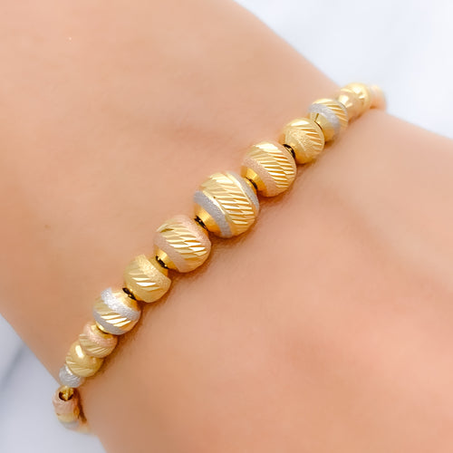 Exclusive Upscale 22k Gold Orb Bracelet