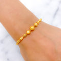 Sophisticated 22k Gold Bead Bracelet
