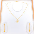 Chic Squared Necklace Set