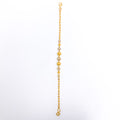 Two-Tone Round Ritzy 22k Gold Bracelet